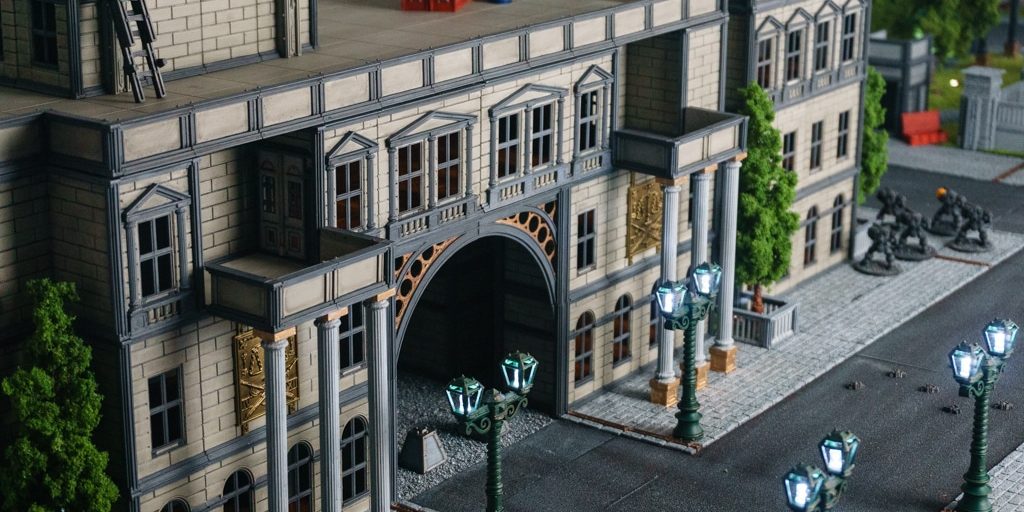 Behind the scenes 28mm modular city builder tabletop system kickstarter