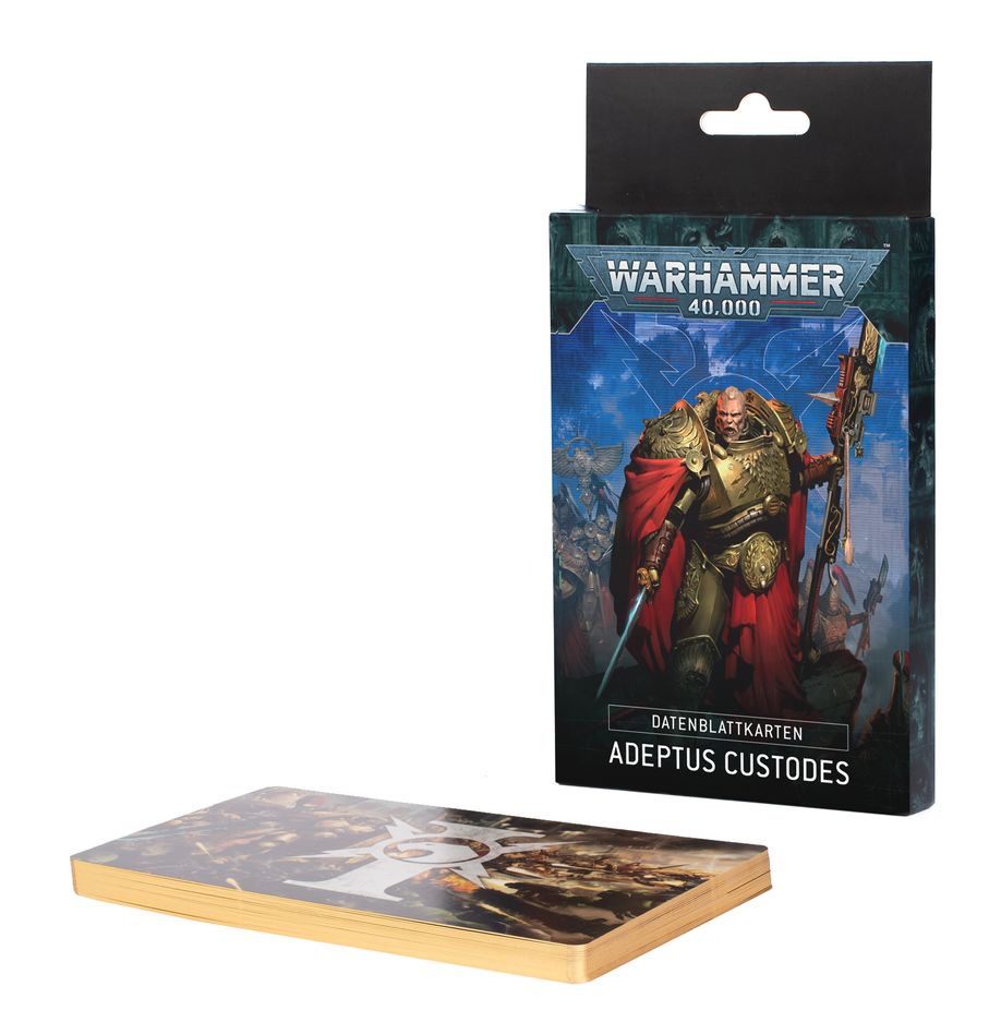 Adeptus Custodes: Datenblattkarten (DEU) (01-15) (10th Edition)