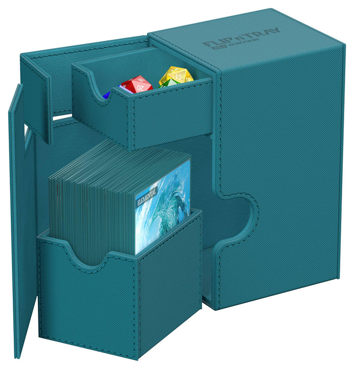 Ultimate Guard Flip`n`Tray 80+ XenoSkin Monocolor Petrolblau