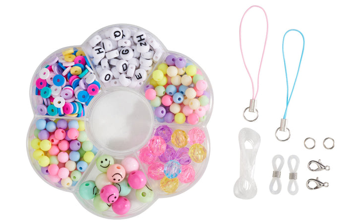 Phone Charms Perlen Set  Rainbow Smile Folia