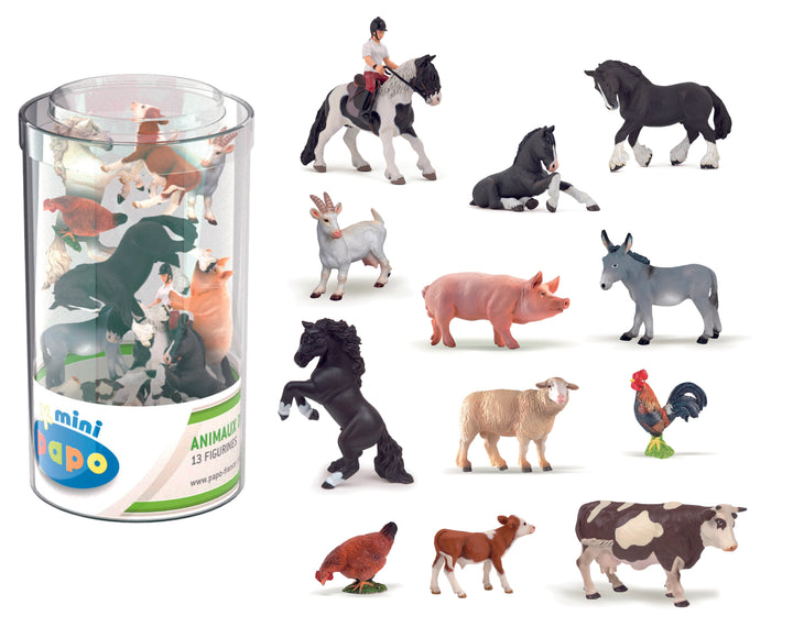 Papo : 12  Mini Bauernhof Figuren (33015)