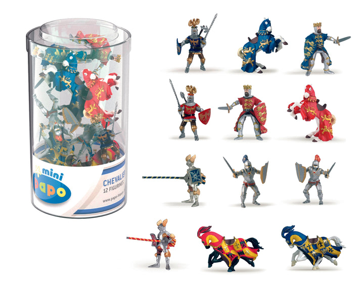 Papo : 12  Mini Ritter Figuren (33016)