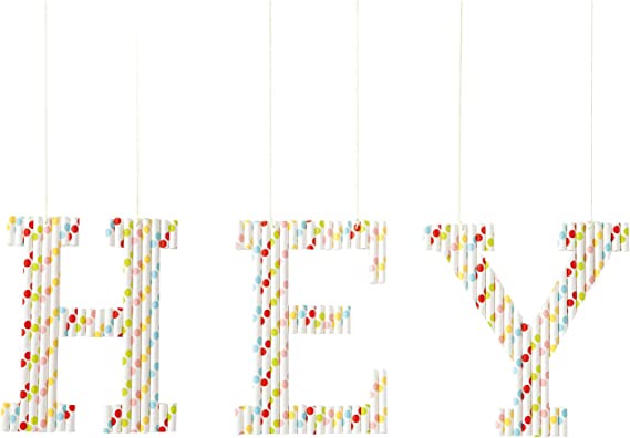 Papierstrohhalme Bold Dots, ca. 19,7 cm lang, Ø 6mm, 25 bedruckte Strohhalme aus Papier, umweltfreundlich, lebensmittelecht, zum Trinken, Basteln und Dekorieren