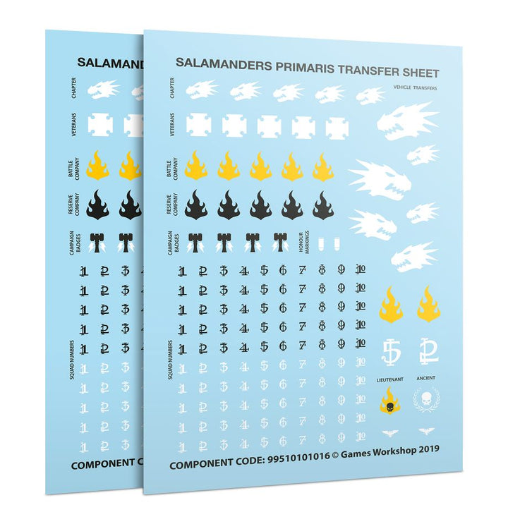 Salamanders : Primaris Upgrades  + Transfers (55-16)