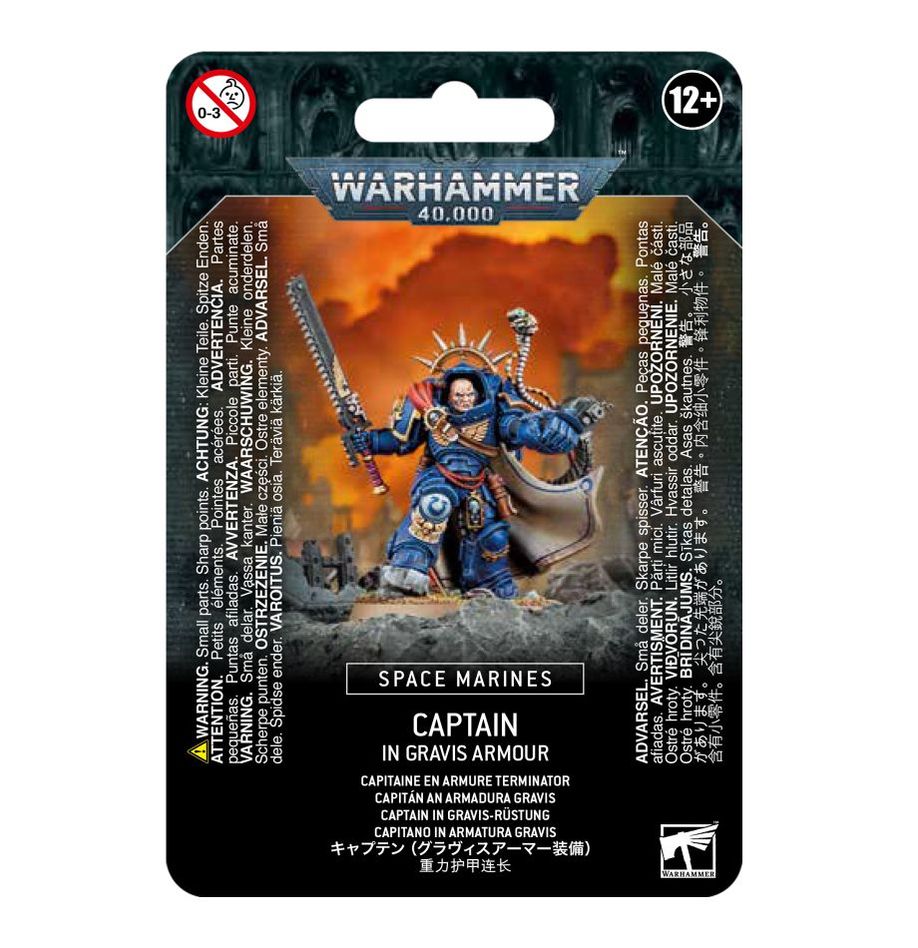 Space Marines : Captain in Gravis-Armour (48-70) (Captain in Gravis-Rüstung)