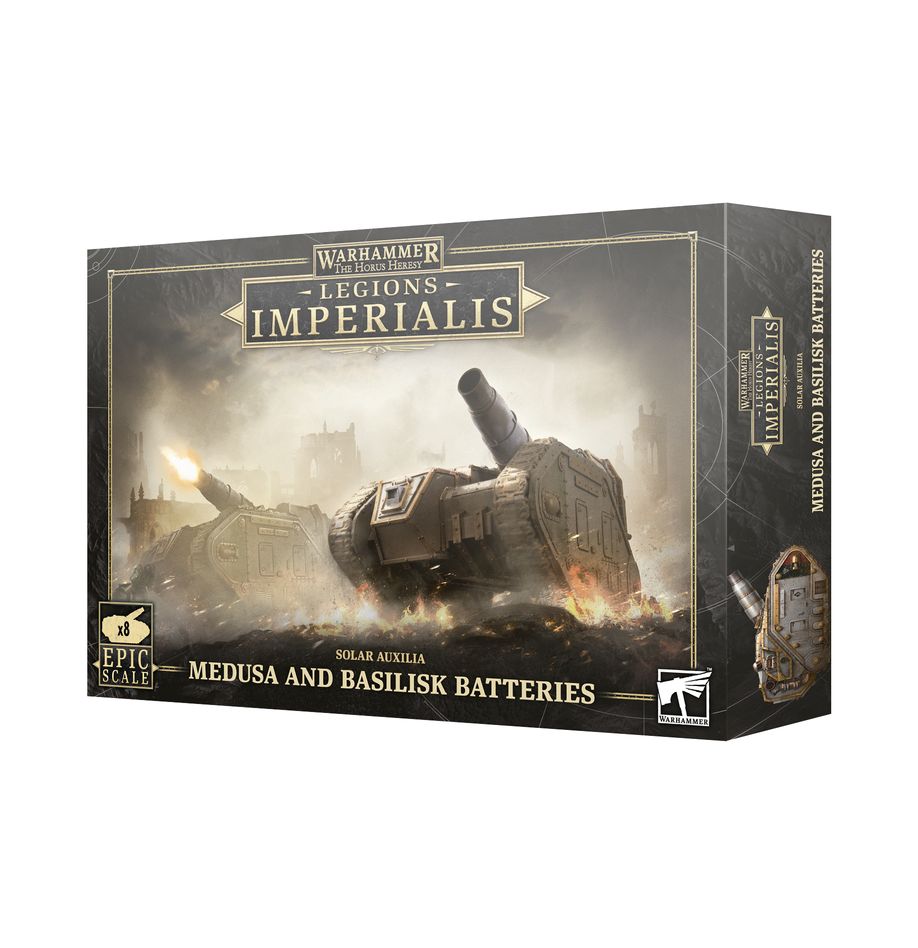 Legions Imperialis: Solar Auxilia Medusa and Basilisk Batteries (03-16)