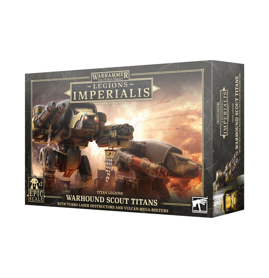 Legions Imperialis: Titan Legions - Warhound Scout Titans with Turbo Laser Destructors and Vulcan Mega-Bolsters(03-24)
