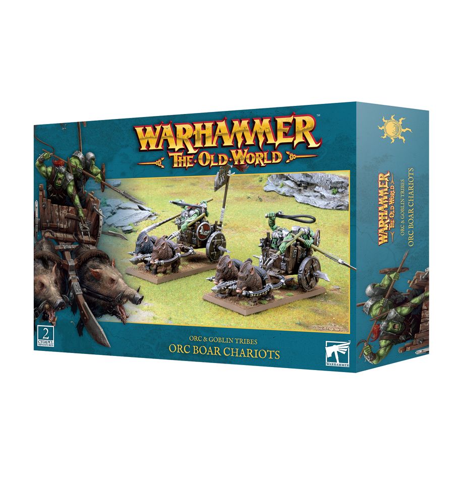 The Old World - Orc & Goblin Tribes: Orc Boar Chariots (09-07) (Ork-Wildschweinstreitwagen)