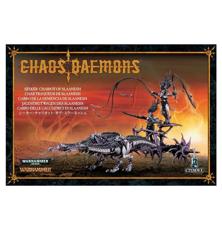 Daemons Of Slaanesh: Seeker Chariot of Slaanesh / Hellflayer (Mail Order) (Jagdstreitwagen des Slaanesh / Höllenschinder)