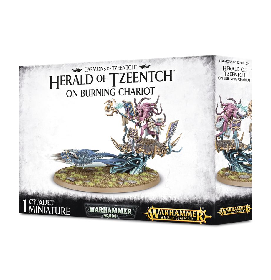 Daemons Of Tzeentch: Fateskimmer, Herald of Tzeentch on Burning Chariot (97-20) (Mail Order)