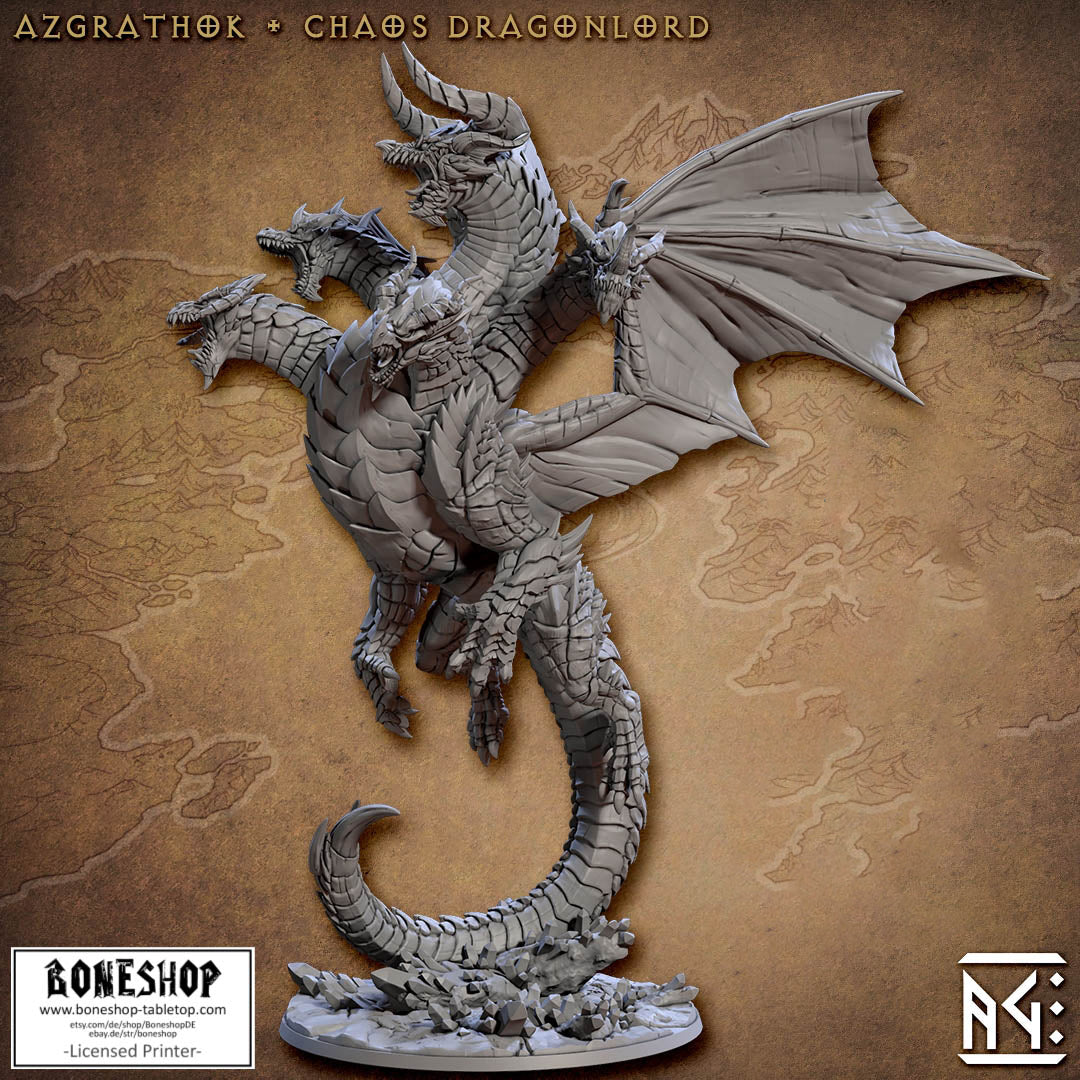 Draconian Scourge „Azgrathok Chaos Dragonlord" 28mm-35mm | RPG | Boneshop