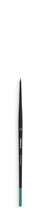 Vallejo - Pro Modeler - Natural Hair Round Brush - Size 4/0