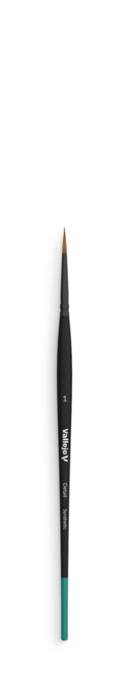 Vallejo - Detail - Round Synthetic Brush - Size 1