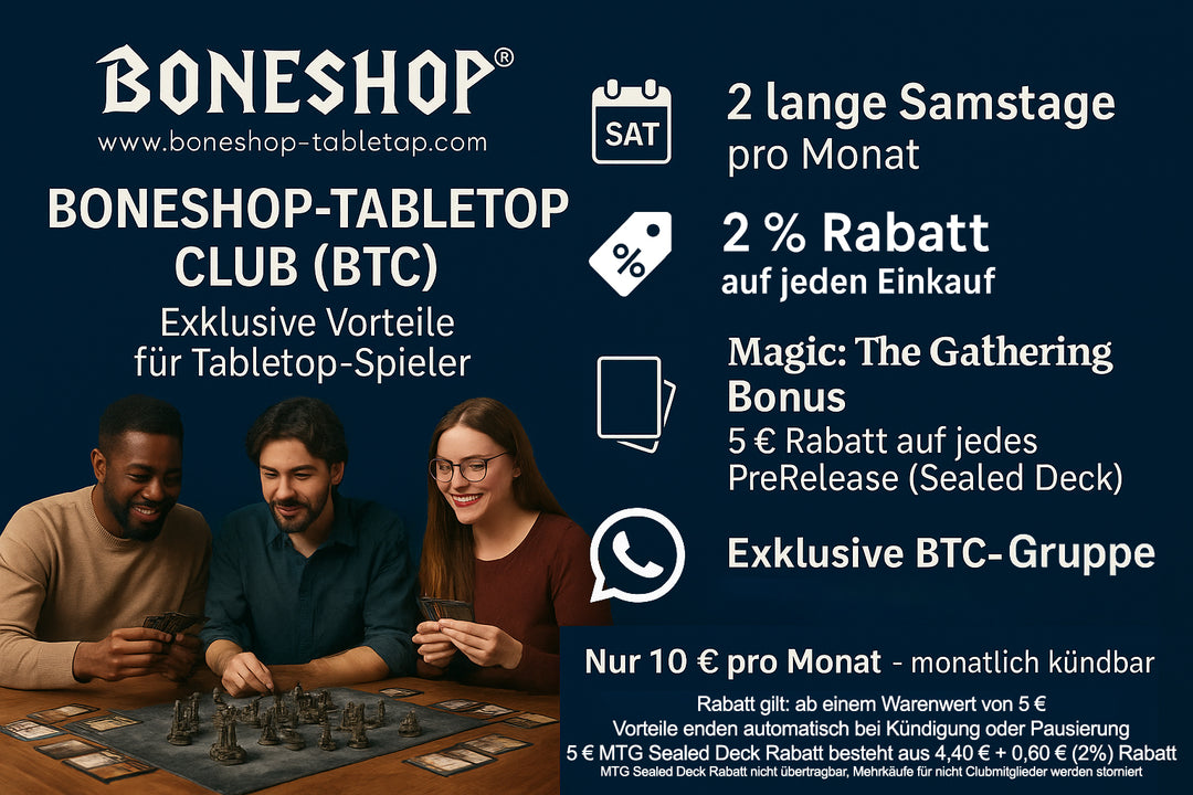 Boneshop-Tabletop Club (BTC) – Exklusive Clubmitgliedschaft