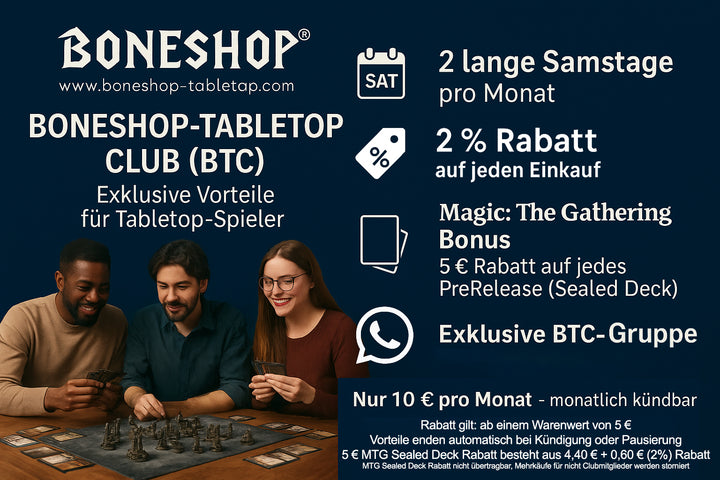 Boneshop-Tabletop Club (BTC) – Exklusive Clubmitgliedschaft