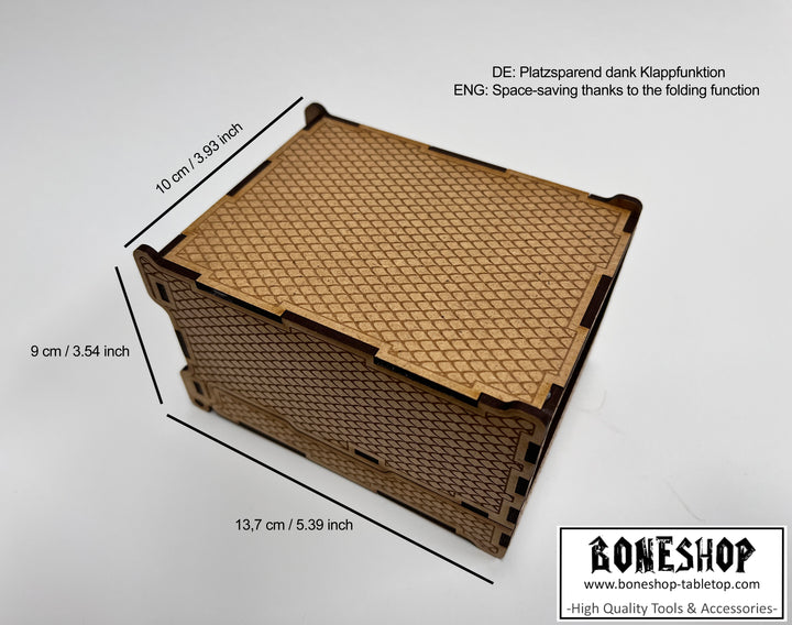 Faltbarer Würfelturm - Platzsparend, Günstig, personalisierbar und Hochwertig