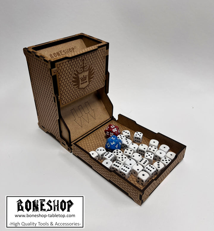 Faltbarer Würfelturm - Platzsparend, Günstig, personalisierbar und Hochwertig