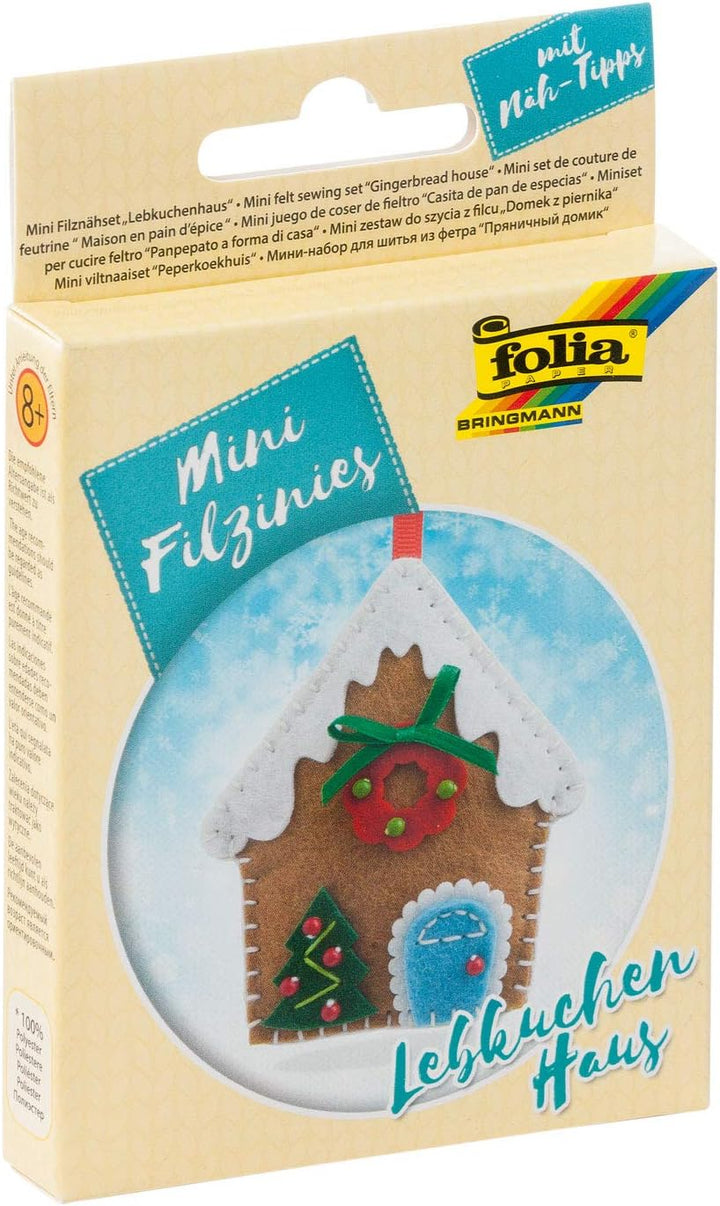 Filzienie Nähsets mit  Weihnachts Motiven aus Filz