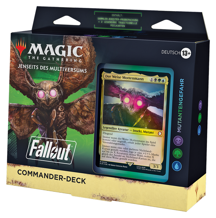 Universes Beyond: Fallout - Commander-Deck Mutantengefahr - deutsch