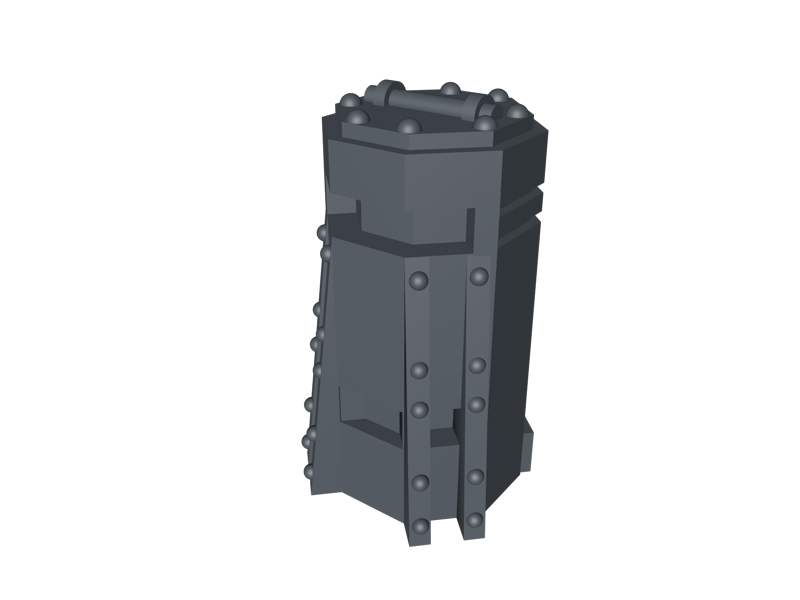 Pillbox Tower Set (V1 with eagle & V2 without eagle) - 6mm - 8mm Epic Tabletop Gelände Terrain Boneshop