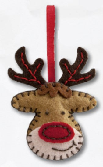 Filzienie Nähsets mit  Weihnachts Motiven aus Filz