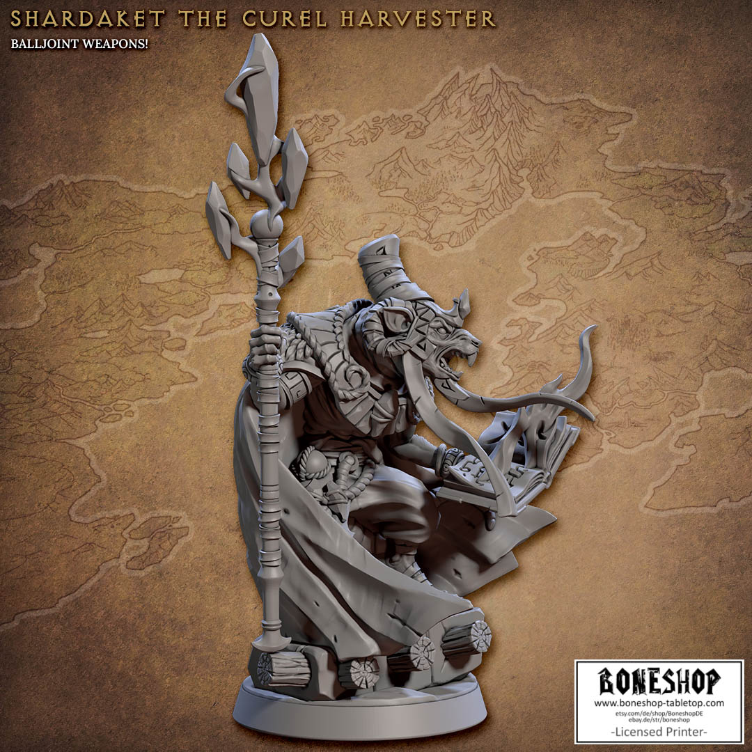 Sandfang Ratkins „Shardaket the Cruel Harvester" 28mm-35mm | RPG | Boneshop