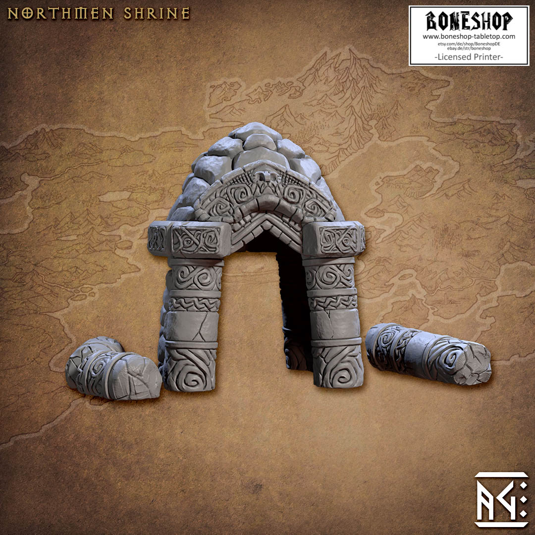 Northmen Saga „Northmen Shrine" 28mm-35mm | DnD | RPG | Boneshop