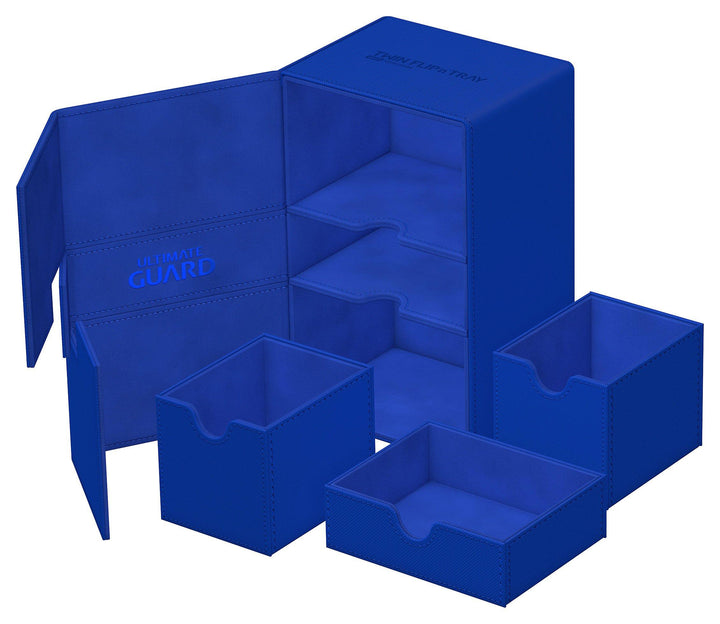Ultimate Guard Twin Flip`n`Tray 160+ XenoSkin Monocolor Blau / Blue