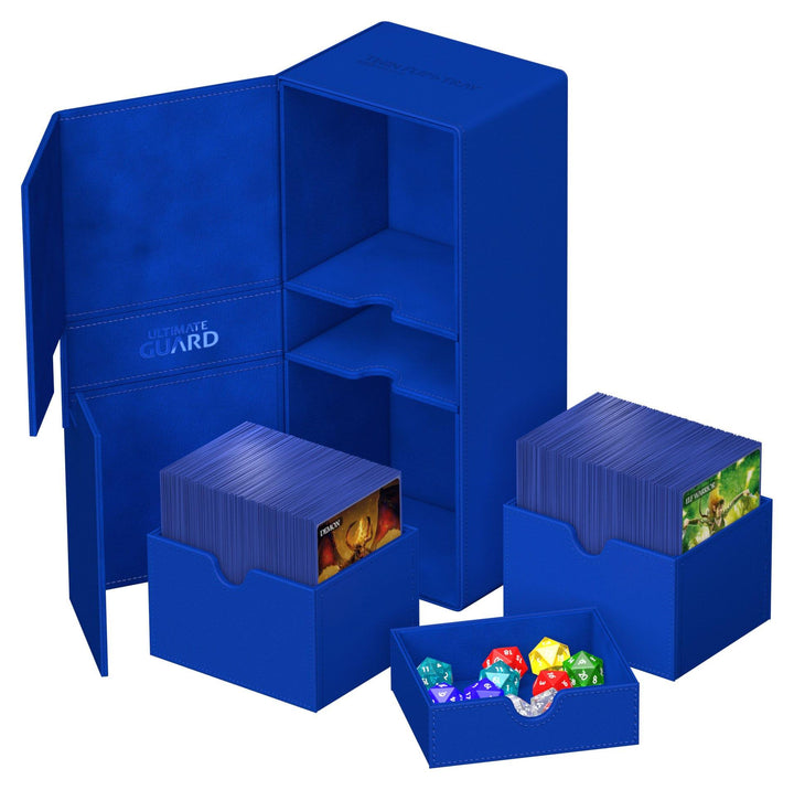 Ultimate Guard Twin Flip`n`Tray 266+ Xenoskin Blau / Blue