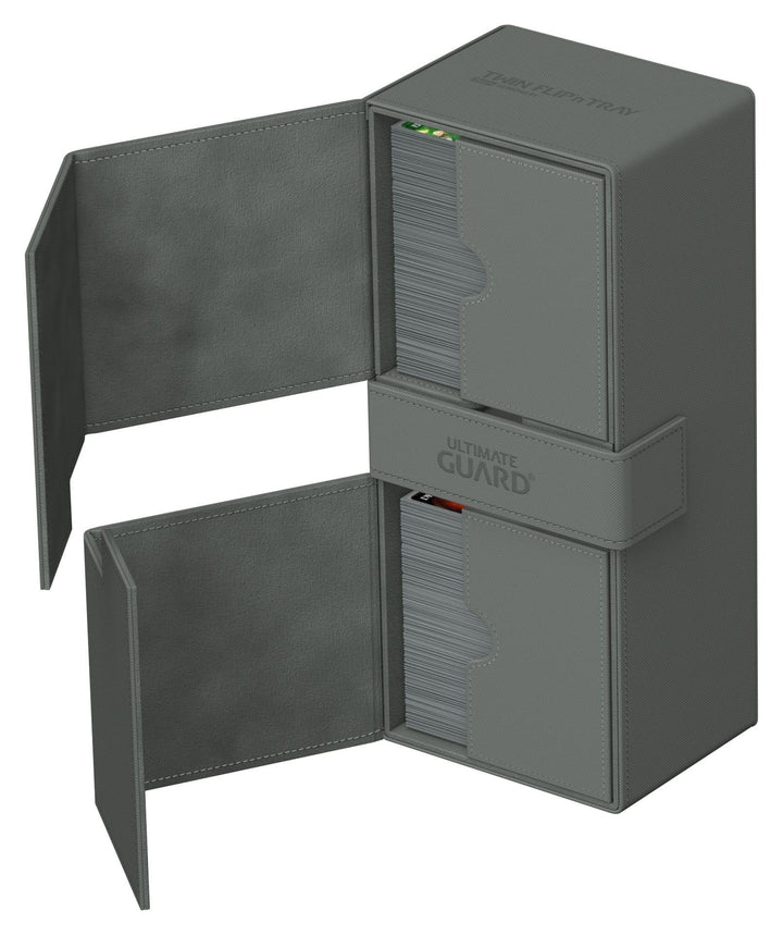 Ultimate Guard Twin Flip`n`Tray 266+ Xenoskin Grau / Grey