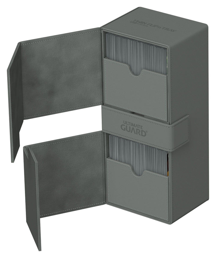 Ultimate Guard Twin Flip`n`Tray 266+ Xenoskin Grau / Grey