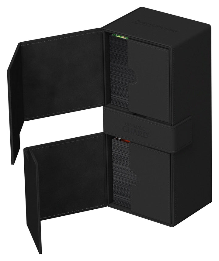 Ultimate Guard Twin Flip`n`Tray 266+ Xenoskin Schwarz / Black