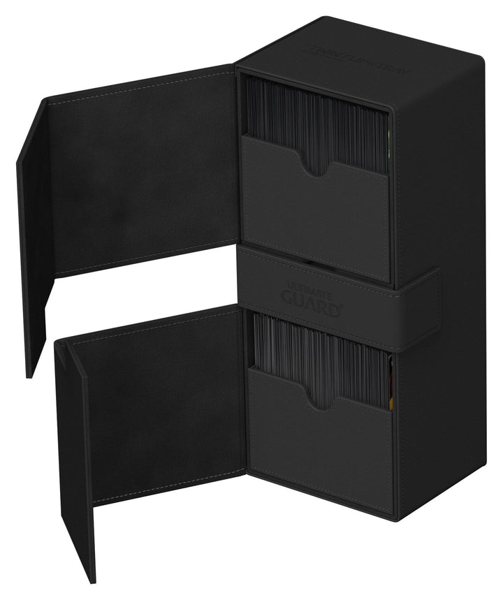 Ultimate Guard Twin Flip`n`Tray 266+ Xenoskin Schwarz / Black