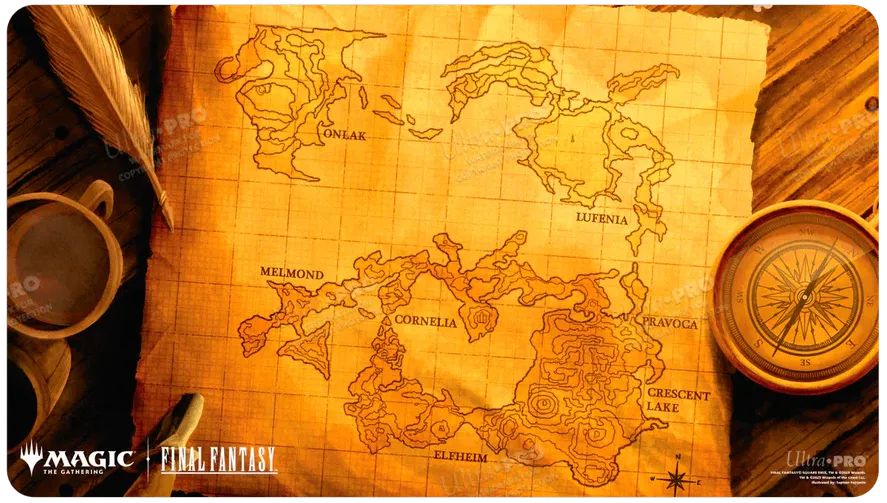 Ultra Pro Artwork Spielmatte - Standardgröße (ca. 61x34 cm) - World Map (FIN)