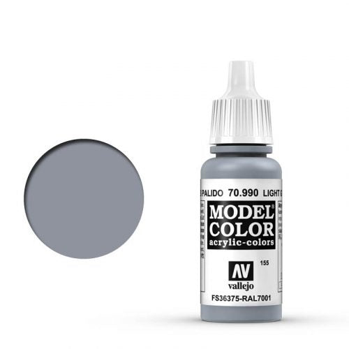 Vallejo Model Color: 155 Silbergrau (Light Grey), 17 ml (990)