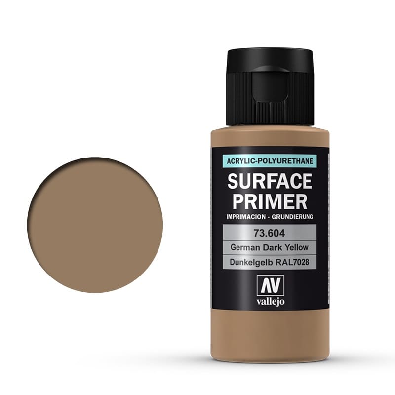 Vallejo Surface Primer German Dark Yellow (RAL 7028) (60ml) (73.604)