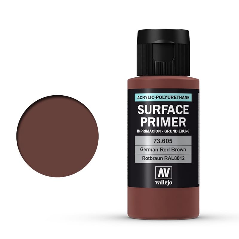 Vallejo Surface Primer German Red Brown (RAL 8012) (60ml) (73.605)