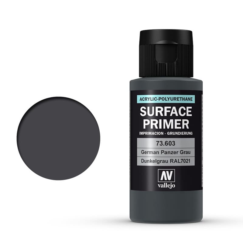 Vallejo Surface Primer German Panzer Grey (RAL 7021) (60ml) (73.603)