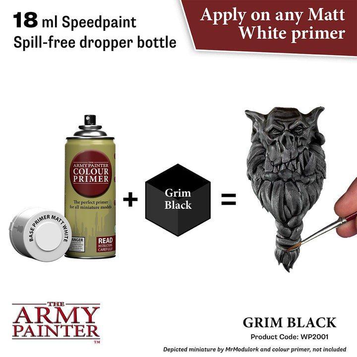 Speedpaint 2.0: Grim Black 18ml (WP2001) Black