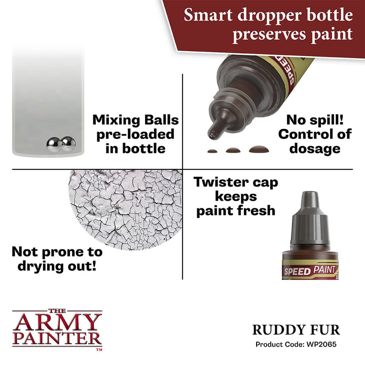 Speedpaint 2.0: Ruddy Fur 18ml (WP2065) Deep Reddish Brown