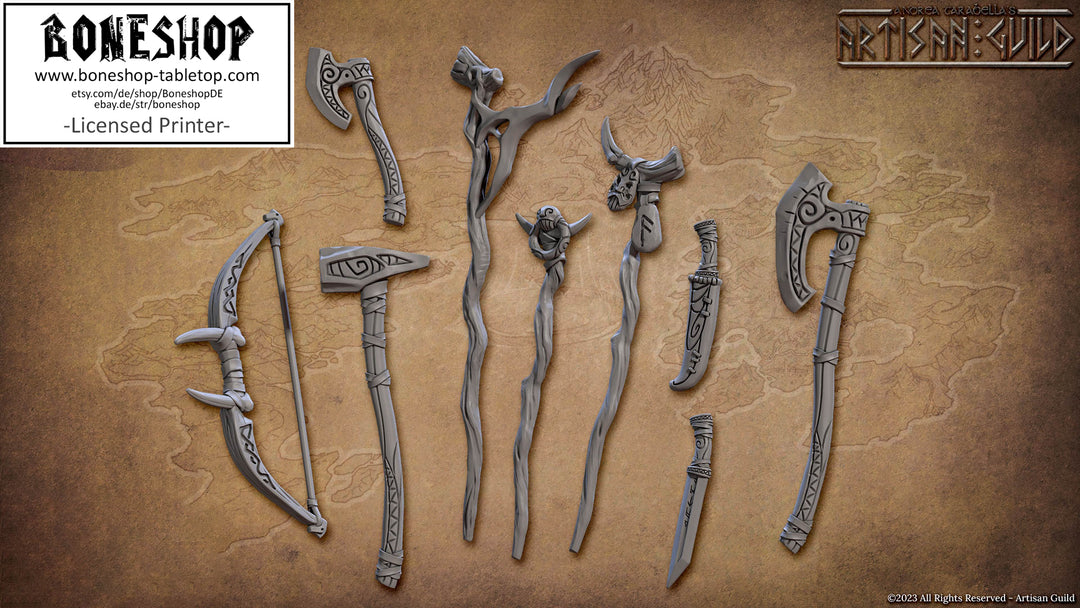 Northmen Saga II „Standalone Weapons & Hands" 28mm-35mm | RPG | Boneshop