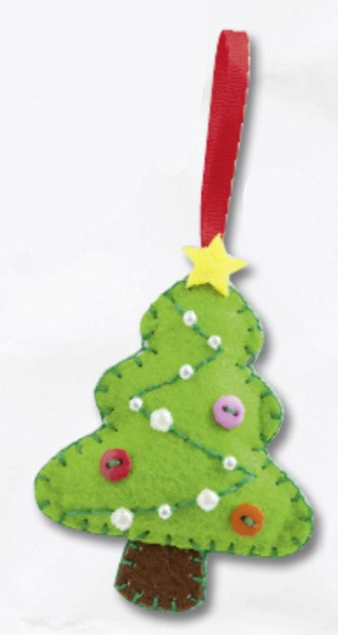 Filzienie Nähsets mit  Weihnachts Motiven aus Filz