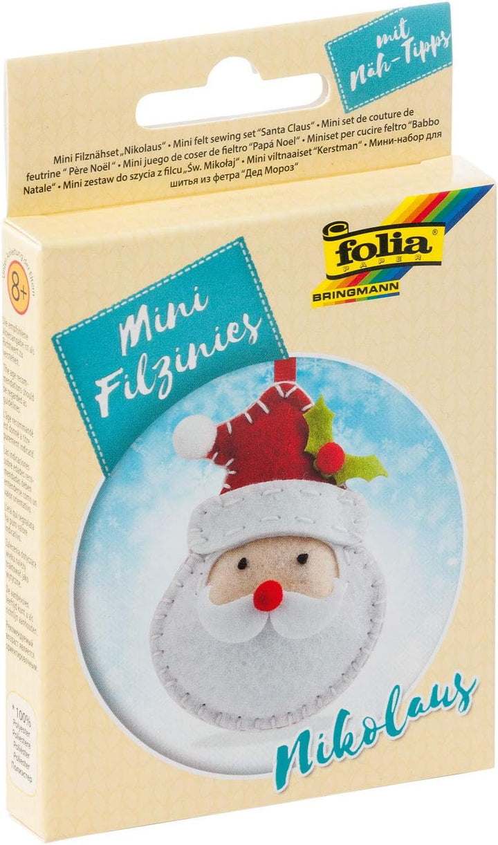 Filzienie Nähsets mit  Weihnachts Motiven aus Filz