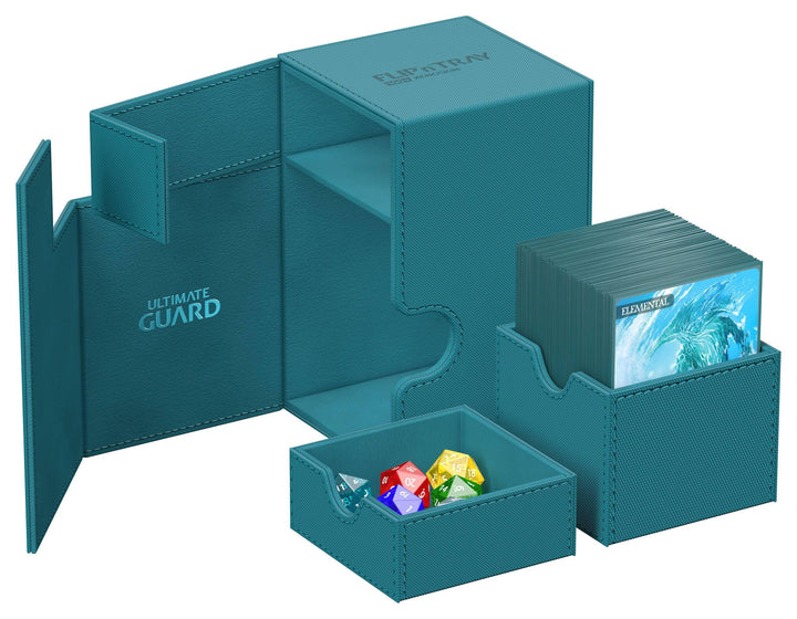 Ultimate Guard Flip`n`Tray 100+ XenoSkin Monocolor Petrolblau