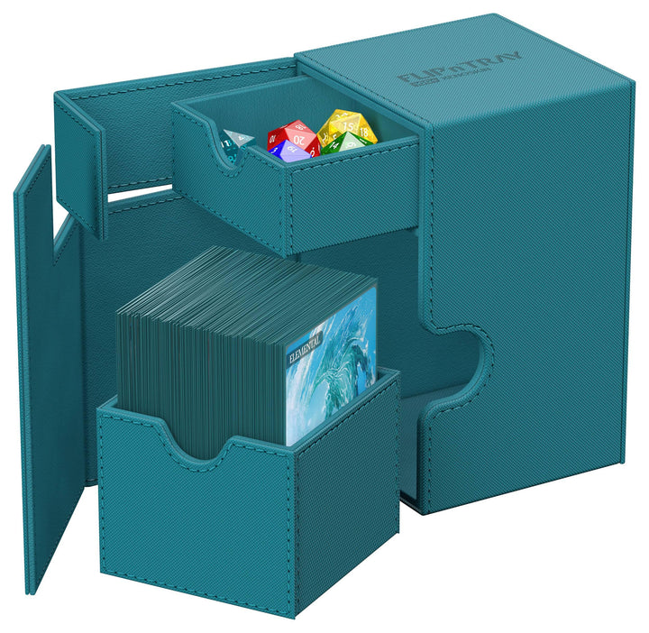 Ultimate Guard Flip`n`Tray 100+ XenoSkin Monocolor Petrolblau