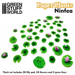 Green Stuff World - Papierpflanzen - Seerose - Paper Plants - Lilly Pads
