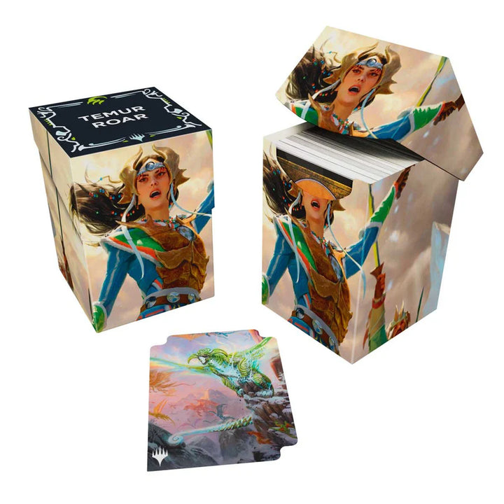 Tarkir Dragonstorm Eshki, Temur’s Roar / Ureni of the Unwritten (Temur Roar Commander Deck) 100+ Deck Box for Magic: The Gathering