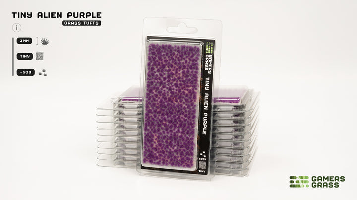 Grass Tufts : Tiny Alien Purple - Tiny
