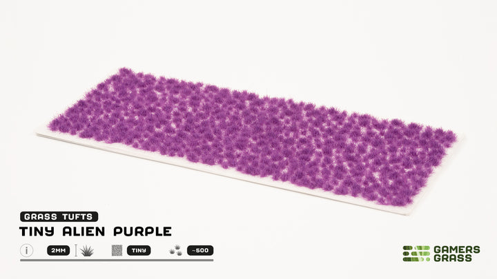 Grass Tufts : Tiny Alien Purple - Tiny