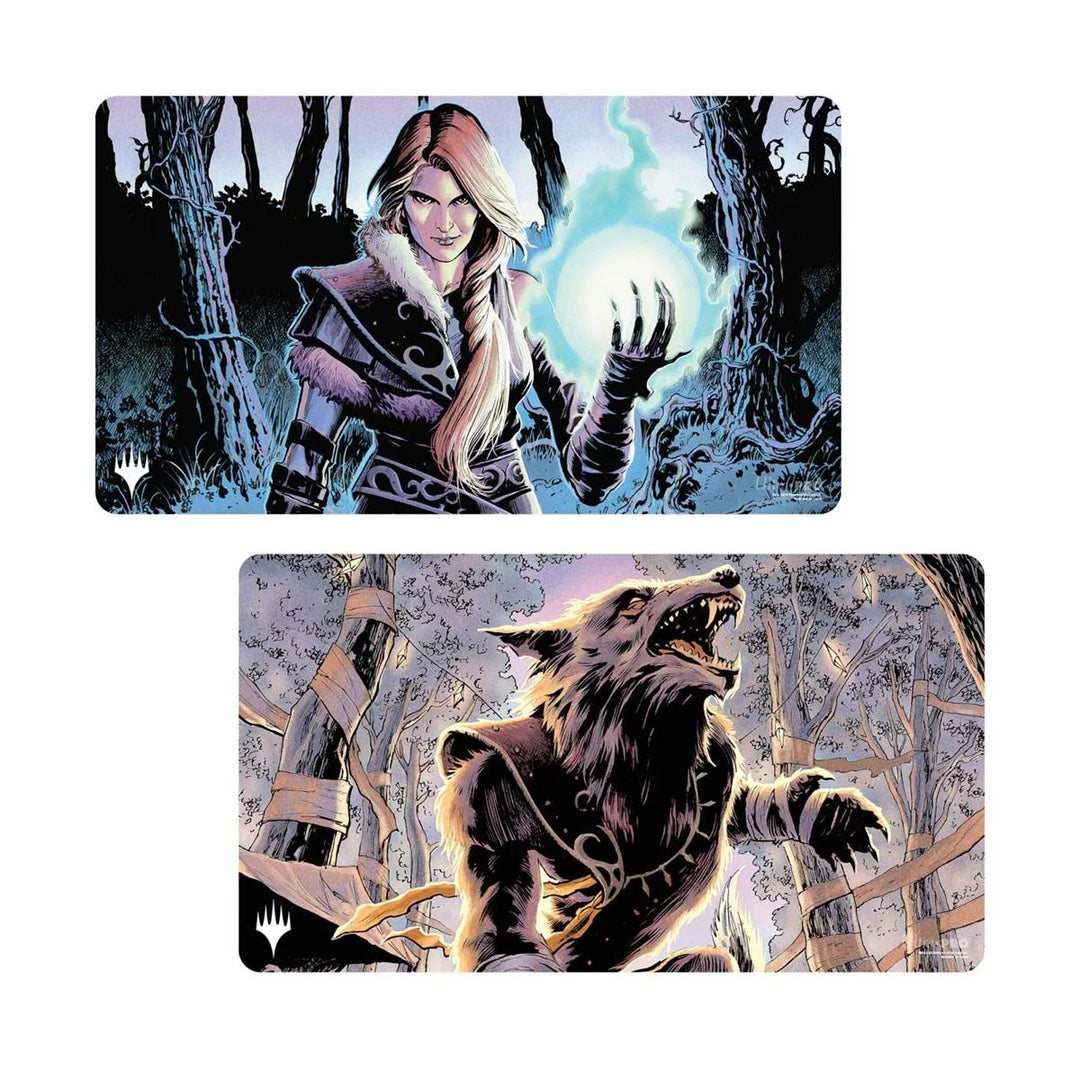 Ultra Pro Spielmatte - Innistrad Remastered - Arlinn Kord / Arlinn, Embraced by the Moon (INR) - Double Sided Playmat